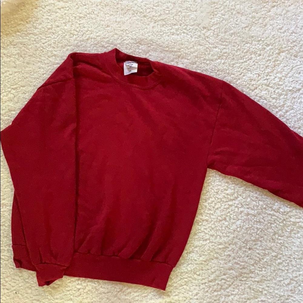 JerZees Red Crewneck